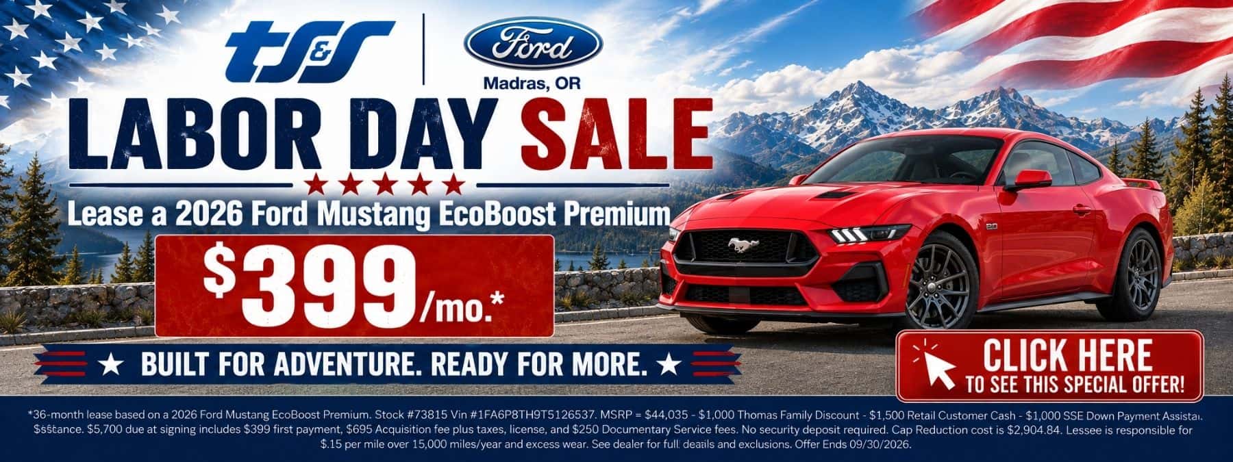 2026 Mustang Lease Labor Day