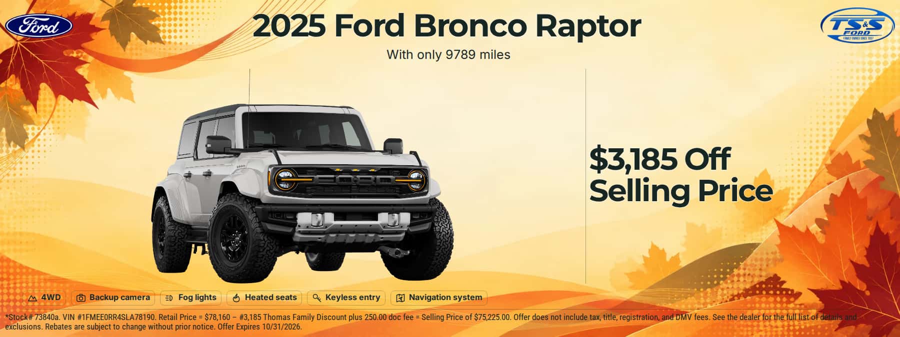2025 ford bronco raptor