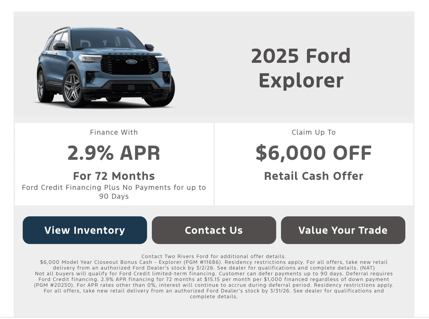 explorer deal