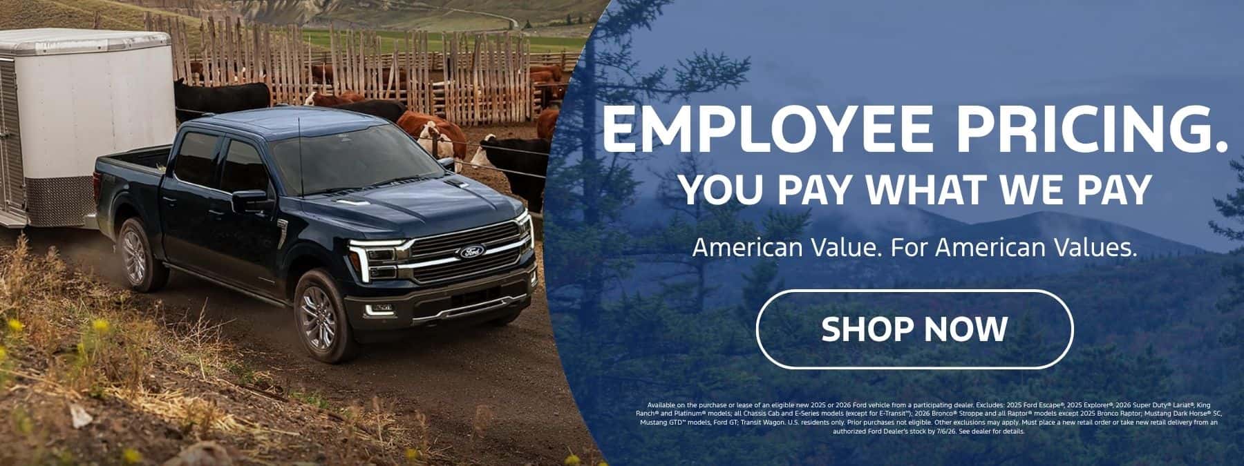 employee pricing