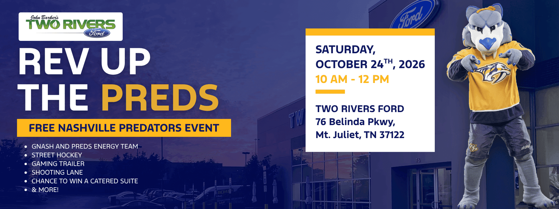 Rev Up The Preds Event