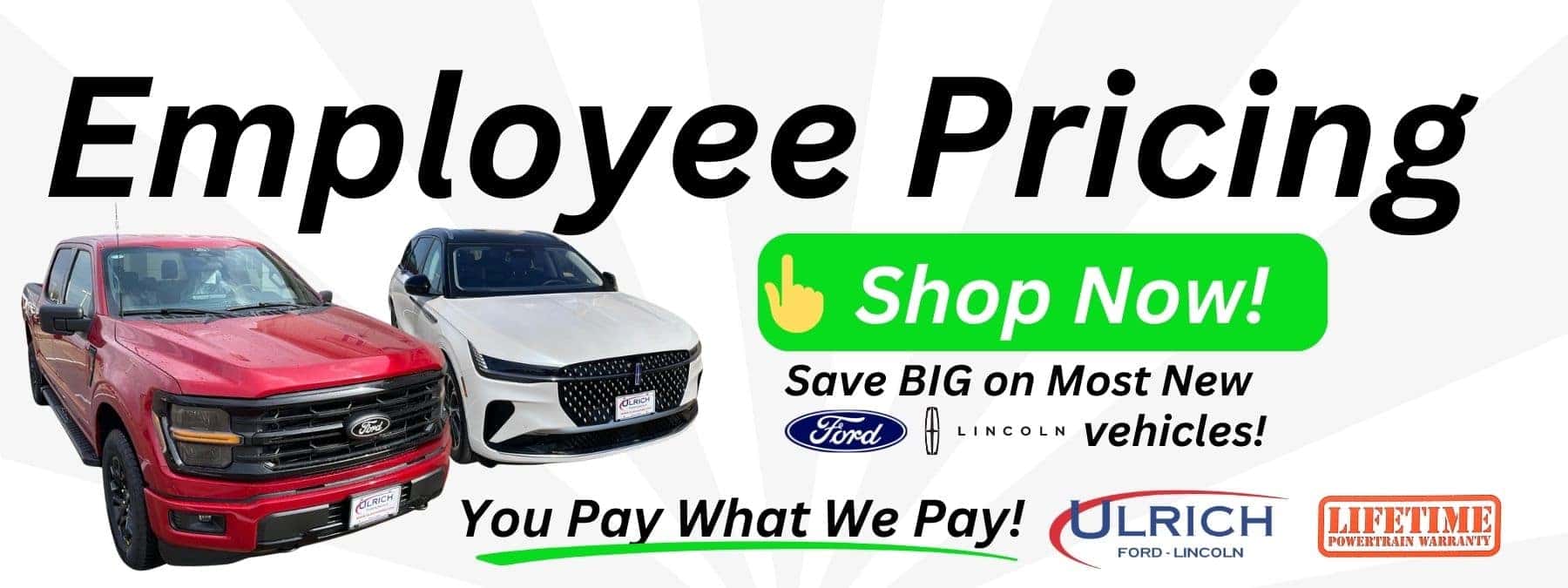 Employee Pricing Available!