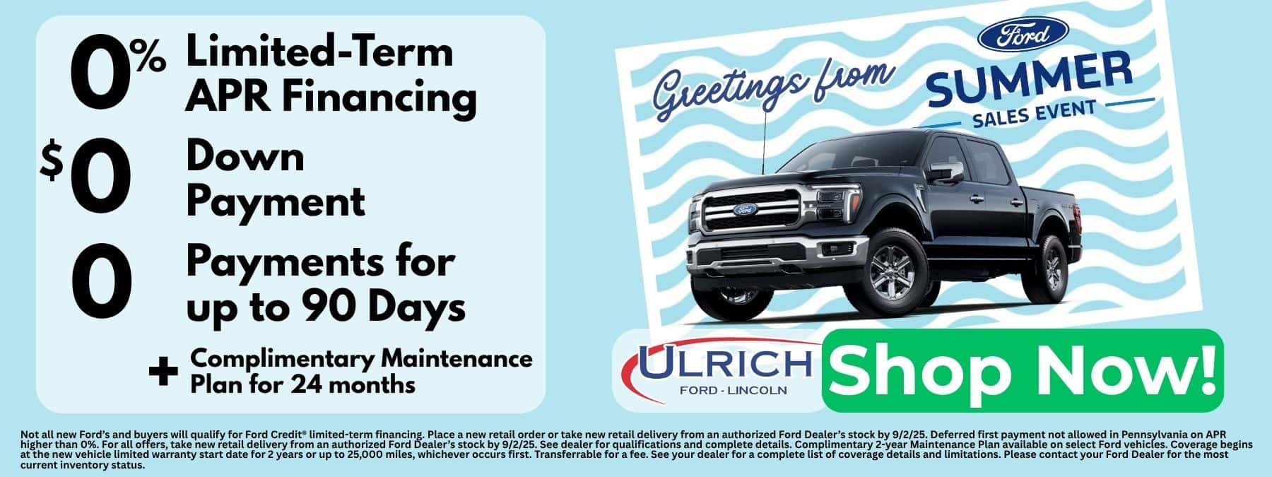 Ford Summer Sales Event