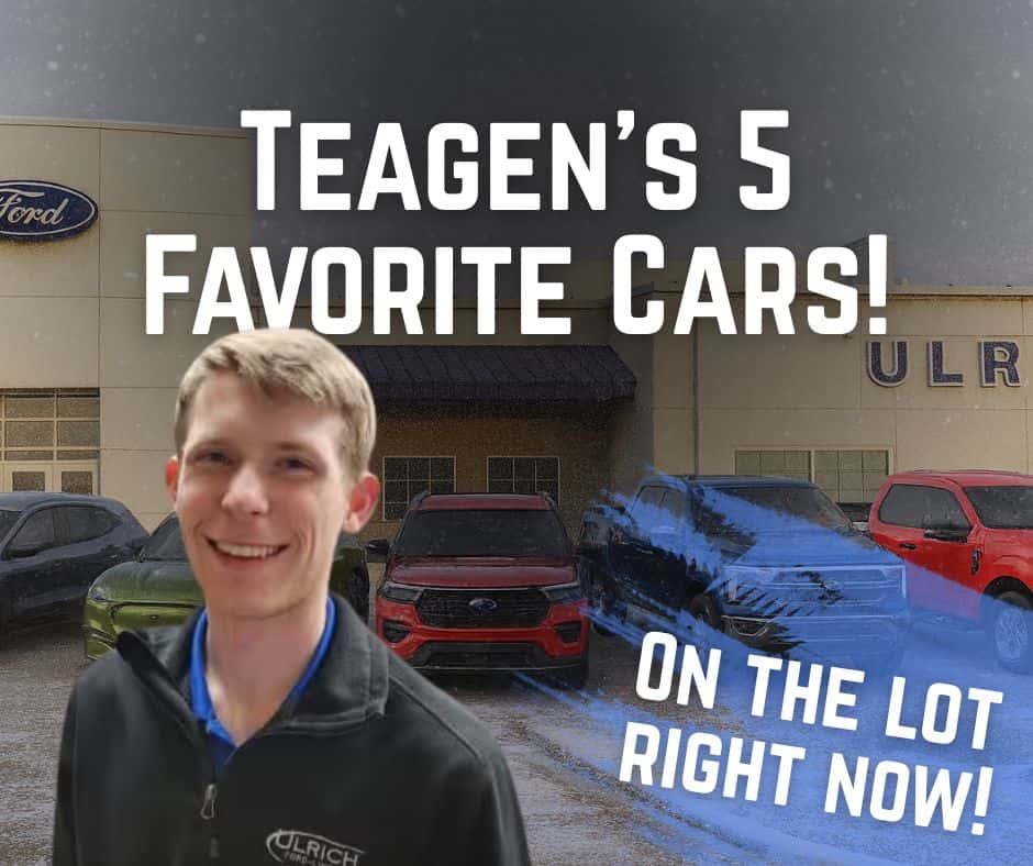 Teagen's 5 Favorite Cars!