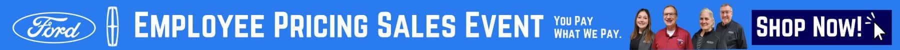 Employee Pricing Sales Event
