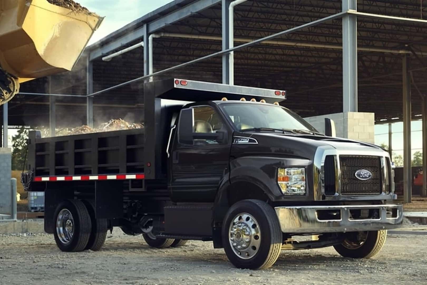ford f650-750 at job site