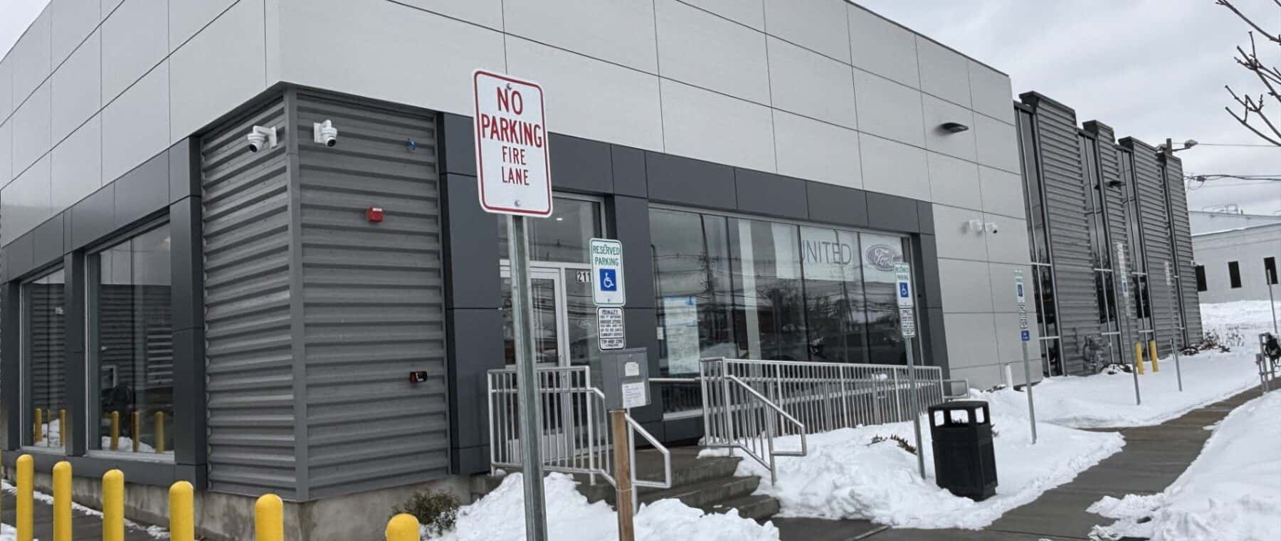 united ford new building exterior