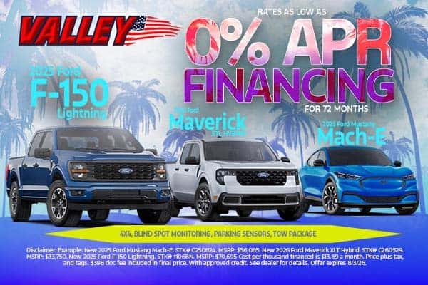 2025 F-150 Lightning or 2026 Maverick XTL Hybrid or 2025 Mustang Mach-E Financing