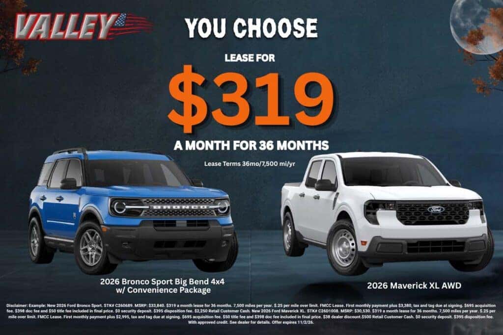You Choose Bronco Sport or Maverick 