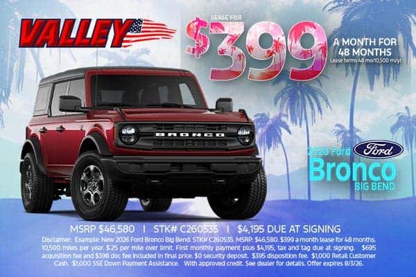  2026 Ford Bronco Big Bend Lease