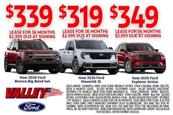 Bronco, Maverick & Explorer Offer