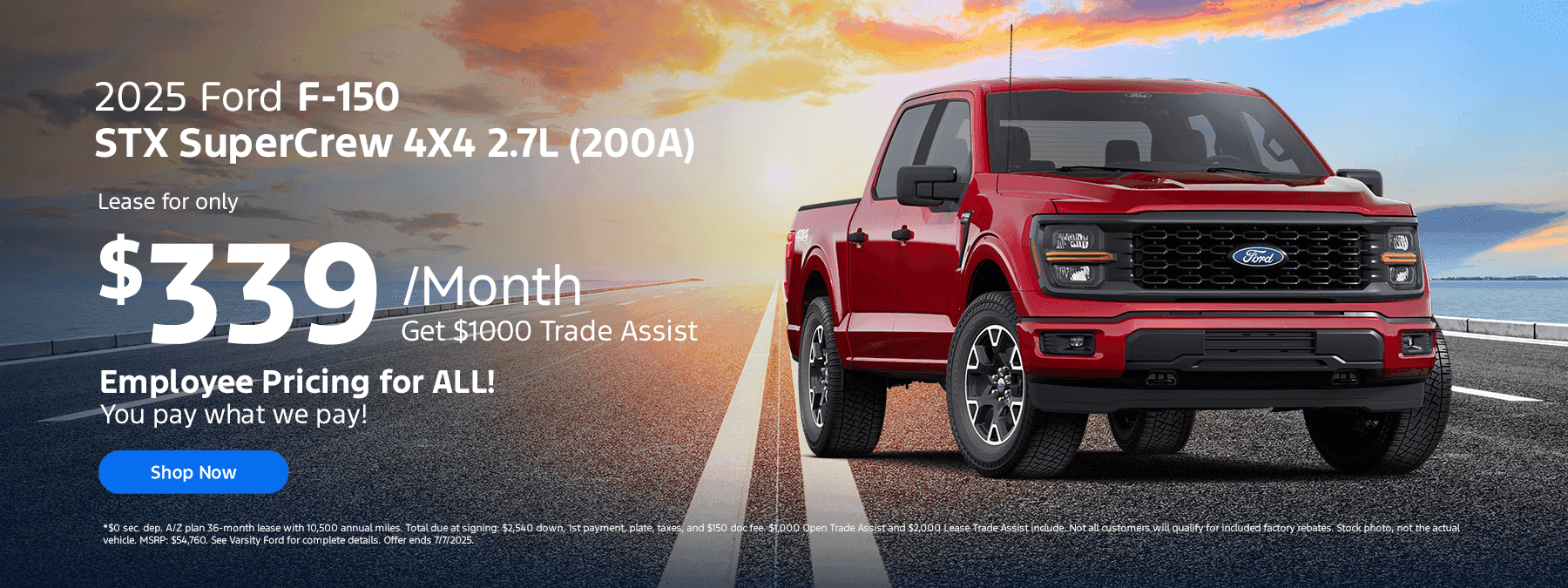 2025 F-150 STX SuperCrew 4X4 2.7L (200A)