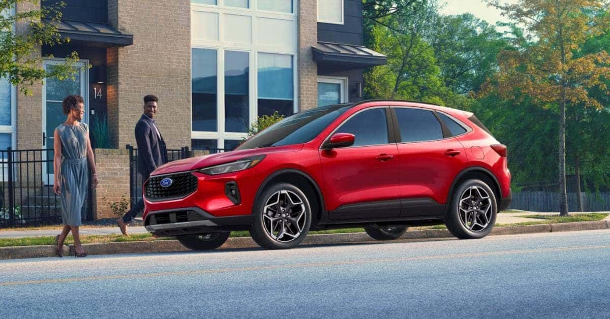 Ford Escape Parked with Couple Entering