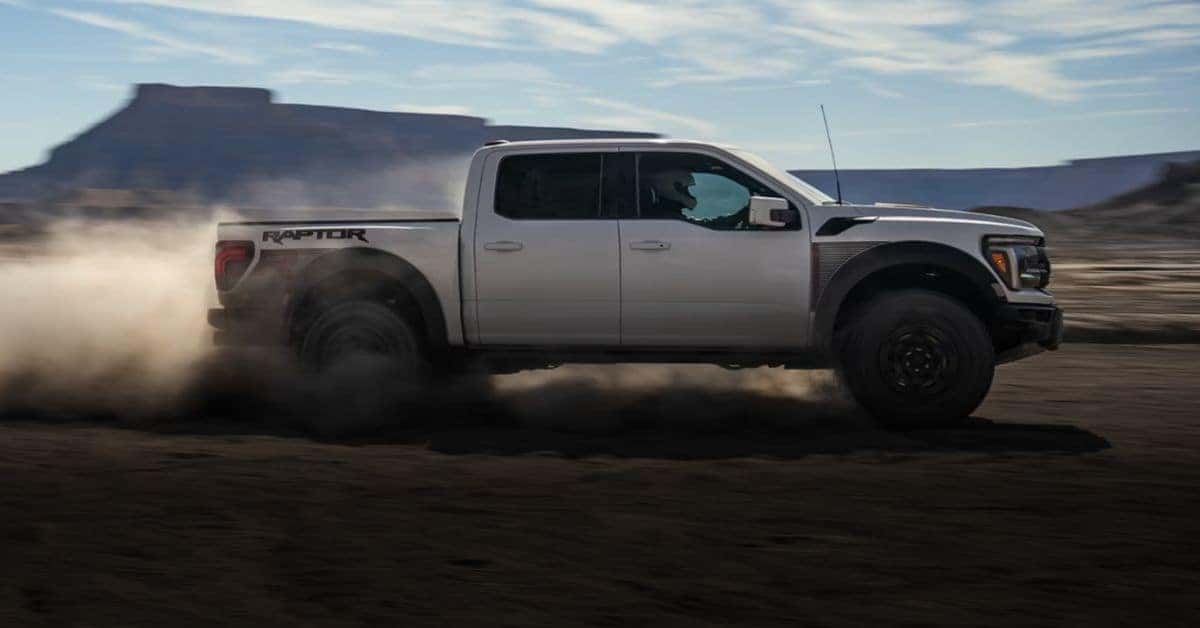 Ford F 150 Driving Through the Dust