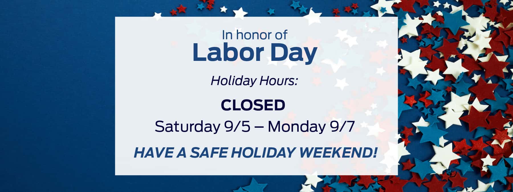 Labor Day Hours