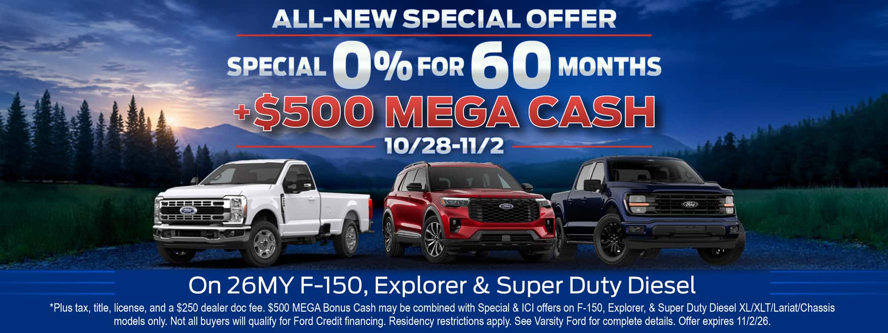 0% + $500