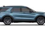 Blue Ford Explorer Hybrid