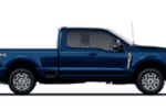 Blue Ford Super Duty