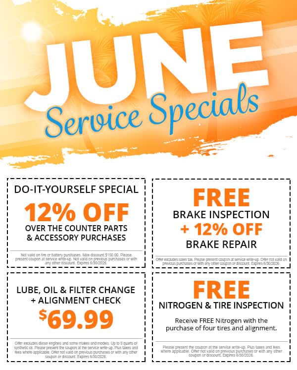 June Service Specials
