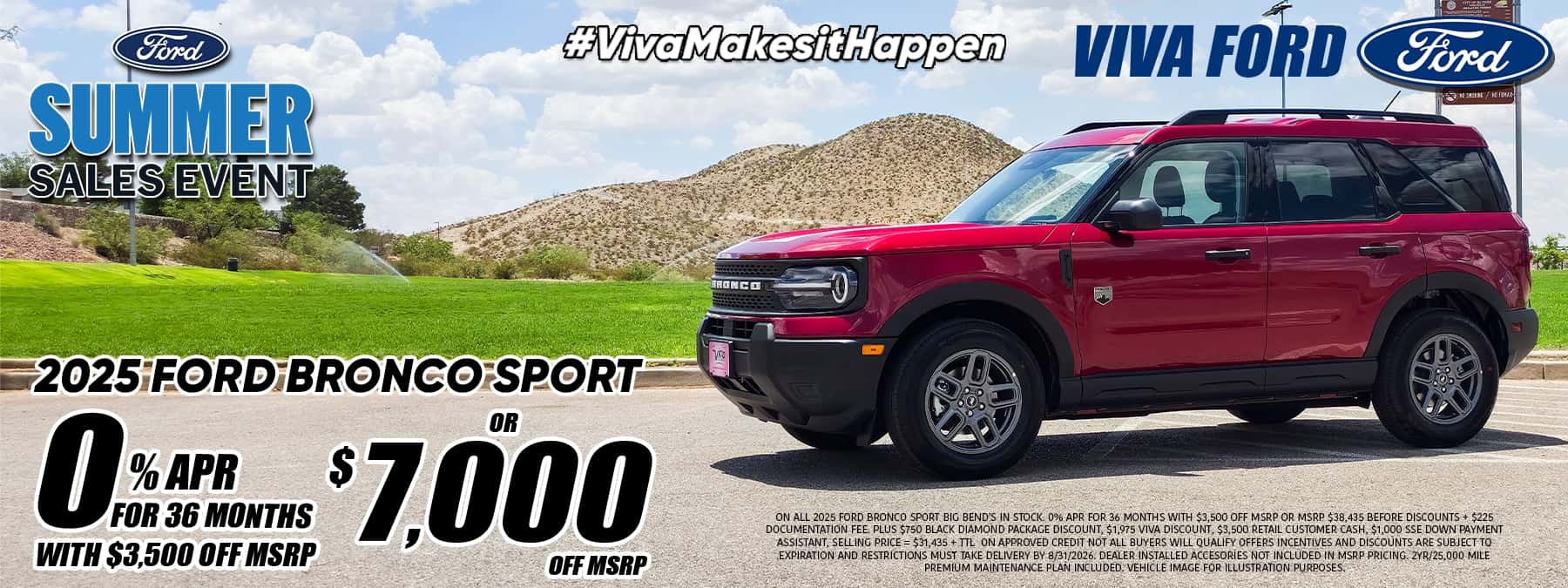 Viva Ford August 2026 Bronco Special