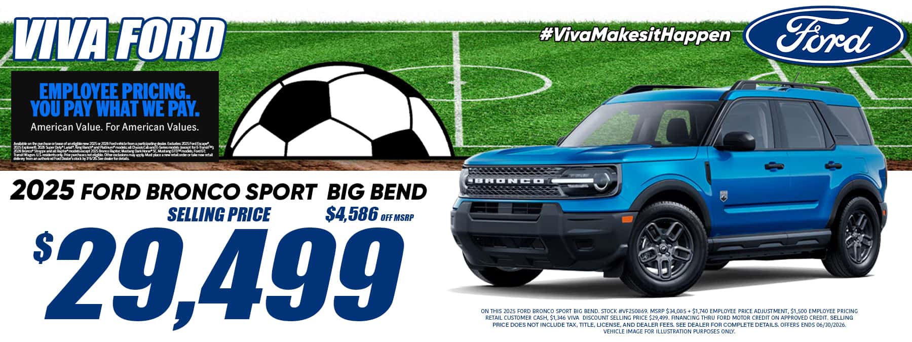 Viva Ford June 2026 Bronco Sport Special