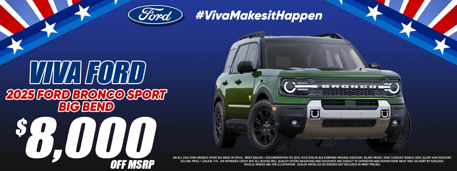 Viva Ford September 2026 Bronco Sport Special