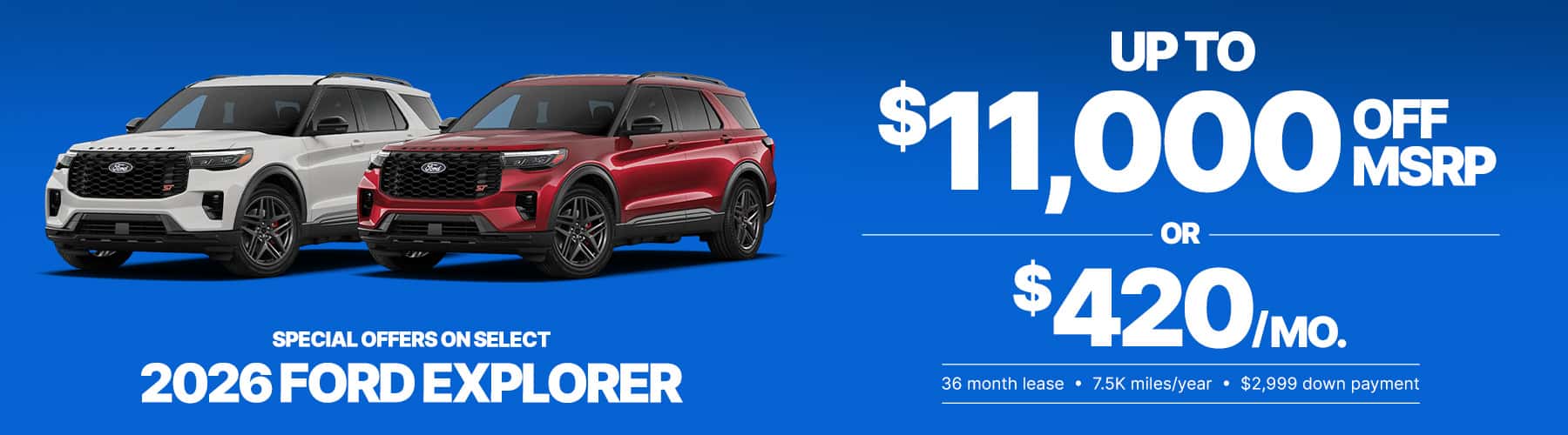 Ford Explorer offer slide