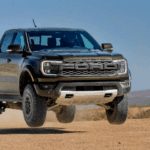 2024 FORD RANGER RAPTOR driving in desert