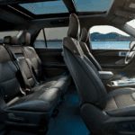 2024 Ford Explorer interior featuring third-row seating
