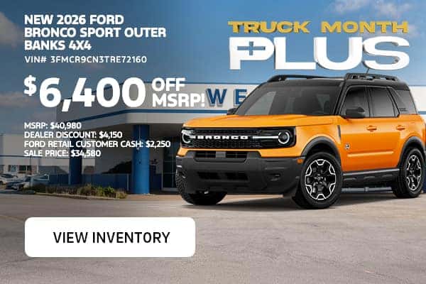 Bronco Sport offer