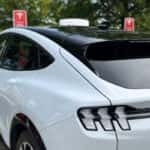 A white car with black roof