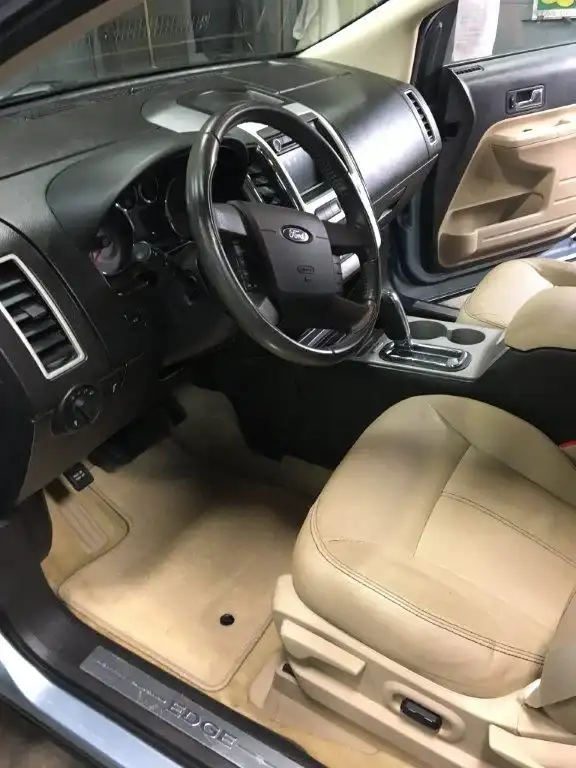The inside of a car