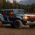 Ford Bronco Off-Roading by a lake and forest