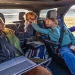 Family sitting in a 2025 Ford Explorer