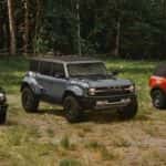Lineup of the different Ford Bronco models available