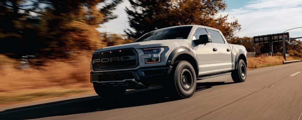 Silver F-150 Raptor