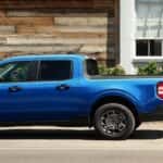 Loading lumber into a Ford Ranger truck