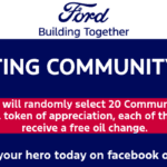 Celebrating community heroes at Wendle Ford. Nominations open on Facebook and Instagram for 20 local heroes to receive a free oil change in March.