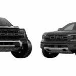 Ford Ranger Raptor and F-250 Raptor side by side