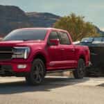 2026 Ford F-150 truck towing a boat
