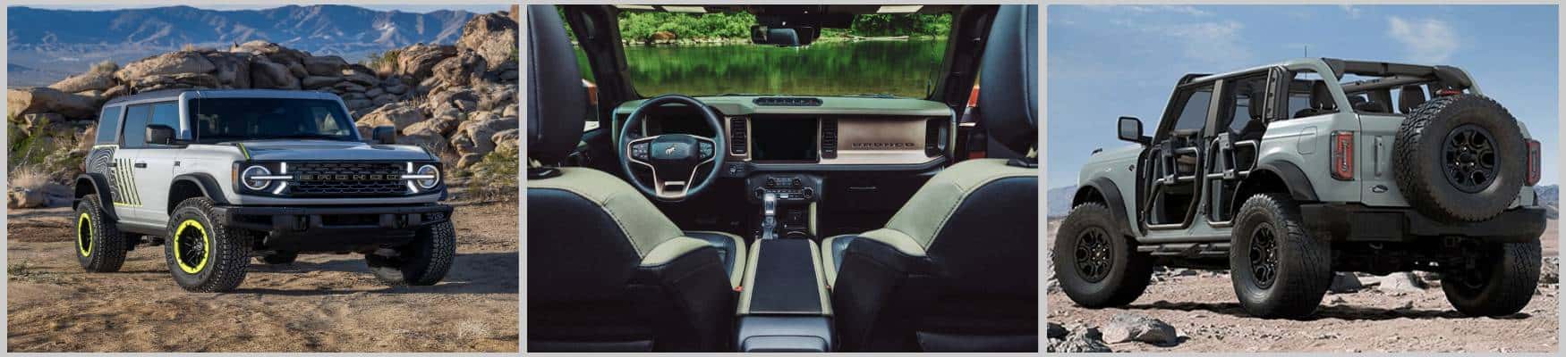 Exterior and interior of the 2026 Ford Bronco