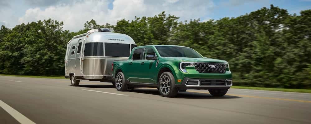 2026 Ford Maverick towing a trailer