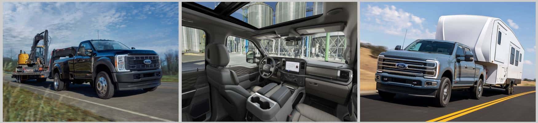 Exterior and interior of the 2026 Ford Super Duty Truck