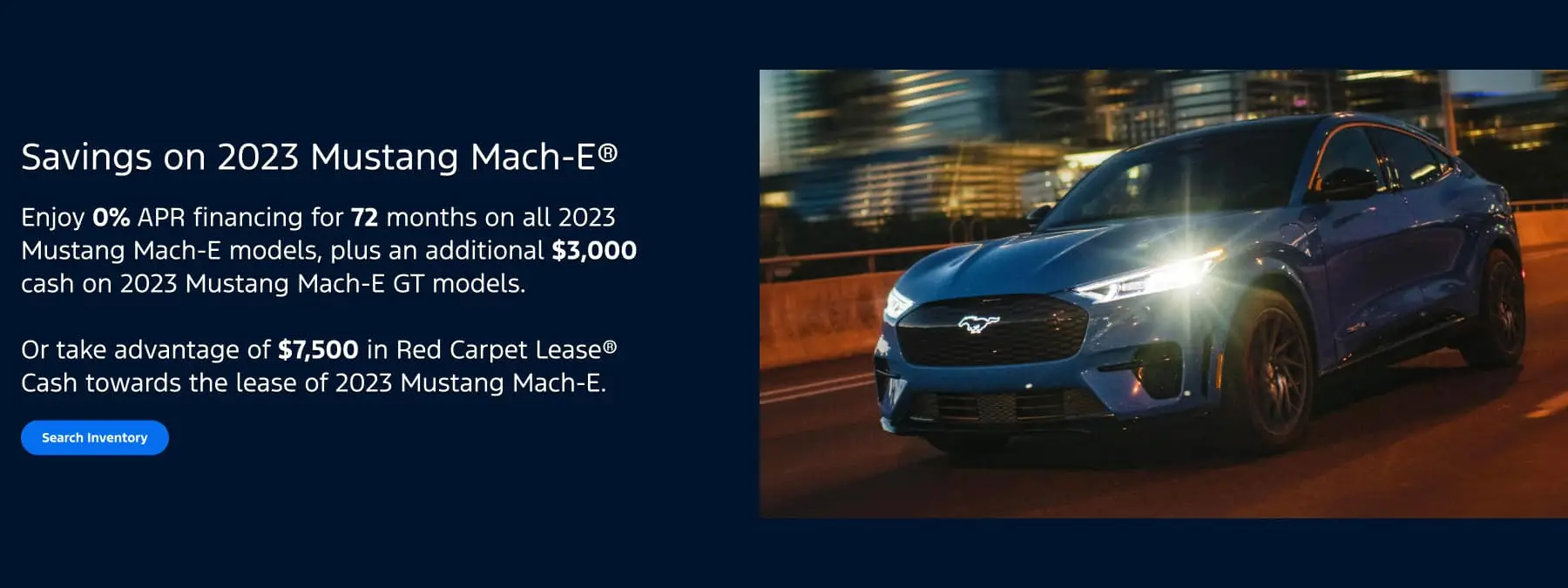 Savings on 2023 Mustang Mach-E | Westfield Ford