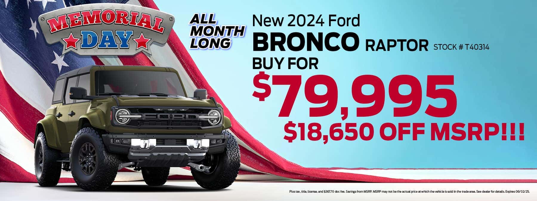 New 2024 Ford Bronco Raptor | Westfield Ford