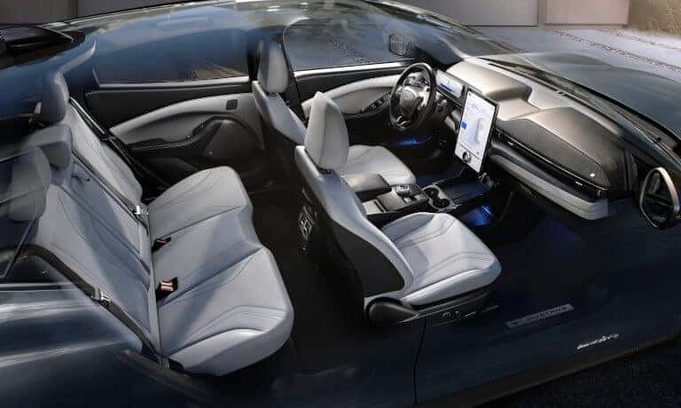2025 Ford Mustang Mach-E Interior Seating Birds Eye View