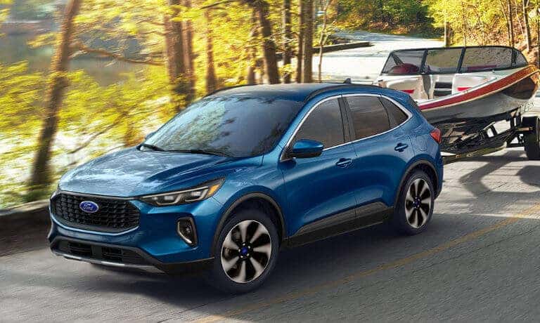 2026 Ford Escape Exterior On Forest Road Towing Boat
