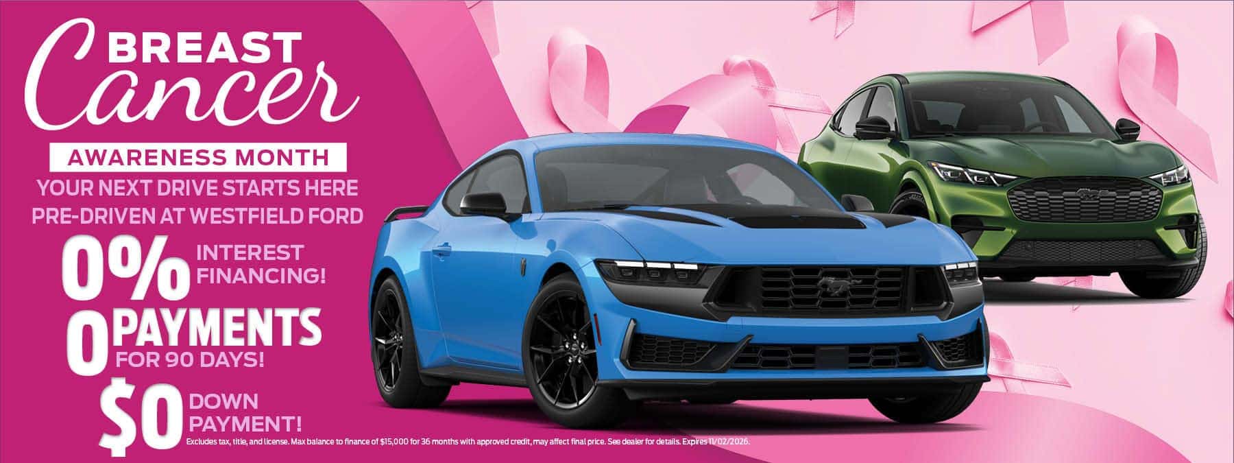 0 Payments for 90 Days | Westfield Ford