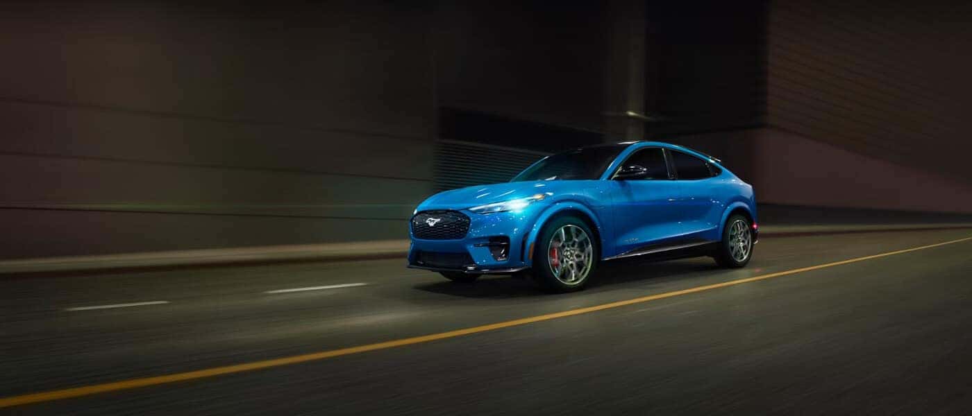 2026 Ford Mustang Mach-E driving in a tunnel