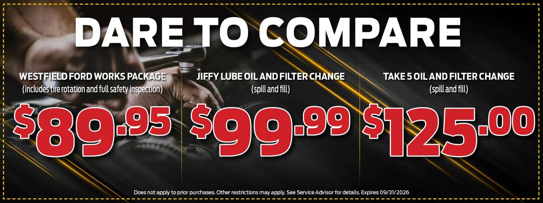 Dare to Compare | Westfield Ford